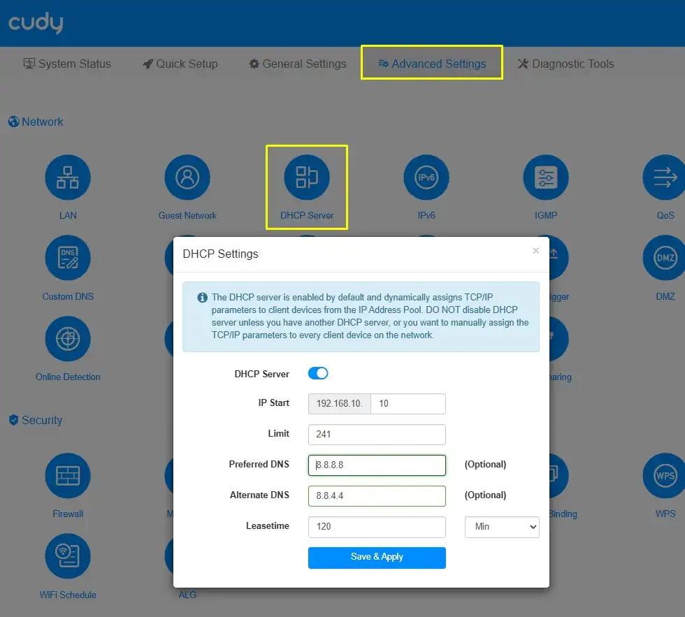 8.8.8.8 – использование Google Public DNS серверов со всех сторон