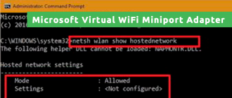 Microsoft Virtual WiFi Miniport Adapter
