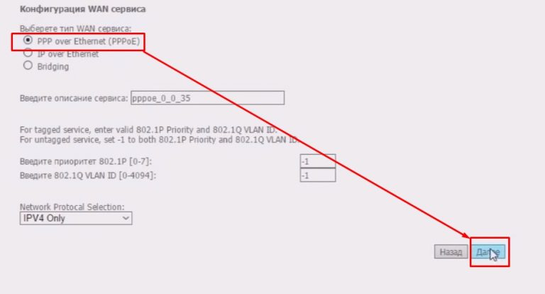 Iptv настройка adsl модема