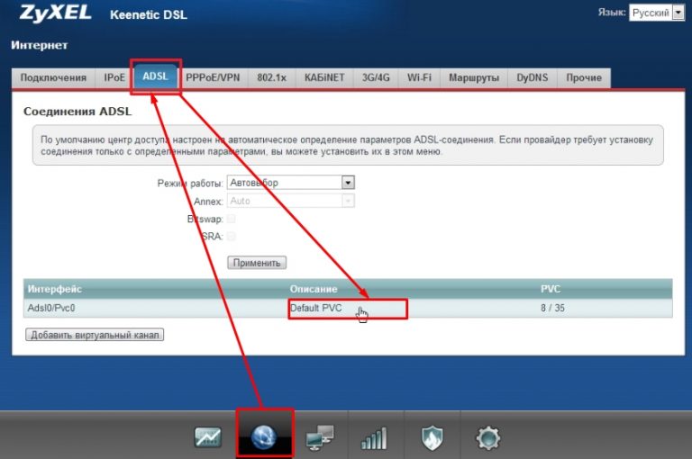 Zyxel keenetic dsl настройка