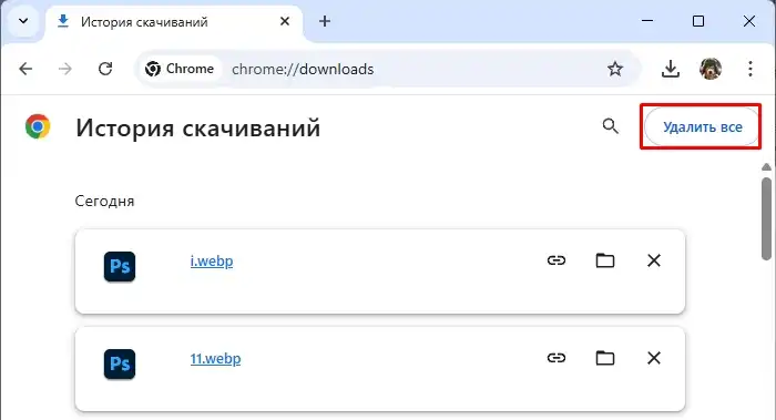 Очистить историю загрузок на любом браузере без проблем