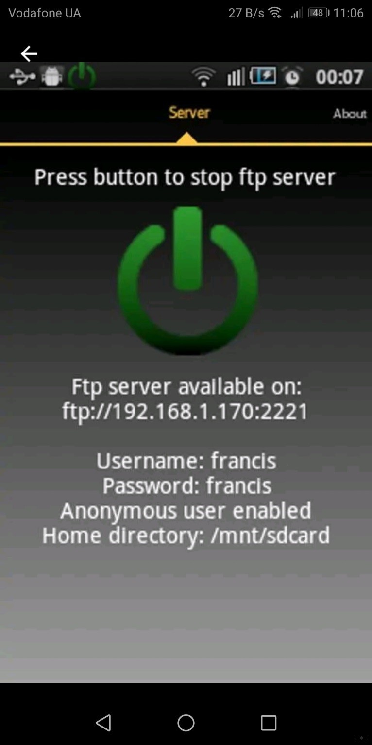 Просмотр ftp на андроид