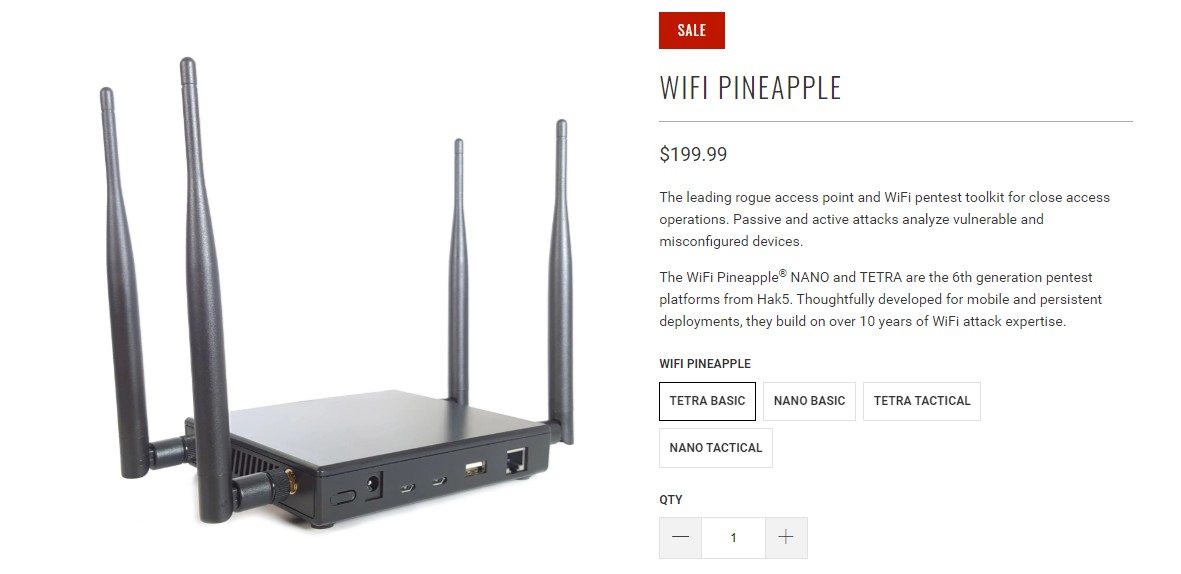 WiFi Pineapple Tetra и Nano: проникновение за периметр Wi-Fi