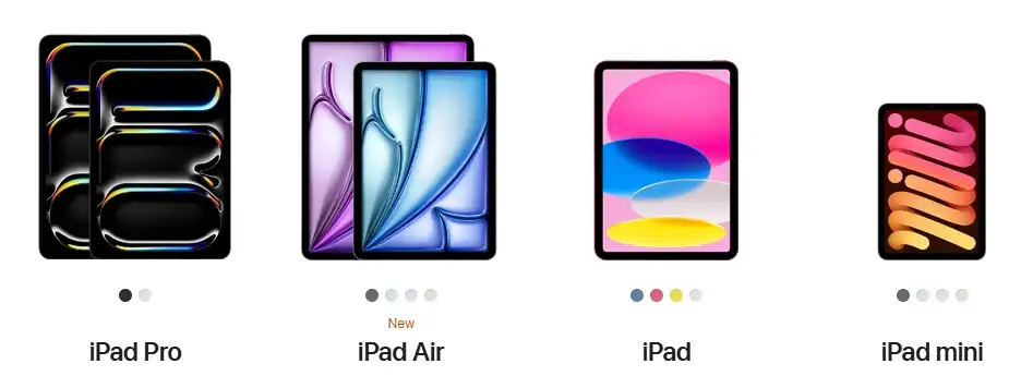 Apple iPad Wi-Fi: сравнение всех моделей