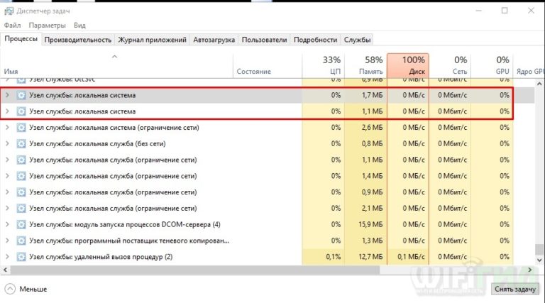 Служба узла bcastdvruserservice грузит видеокарту