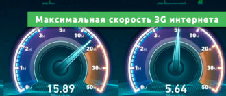Максимальная скорость 3G интернета