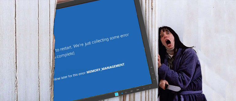 MEMORY_MANAGEMENT в Windows 10 – синий экран и ошибка работы ОС