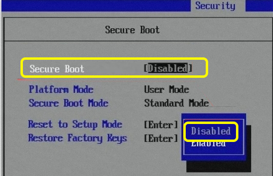 Как отключить безопасную загрузку (Secure Boot): ответ Бородача