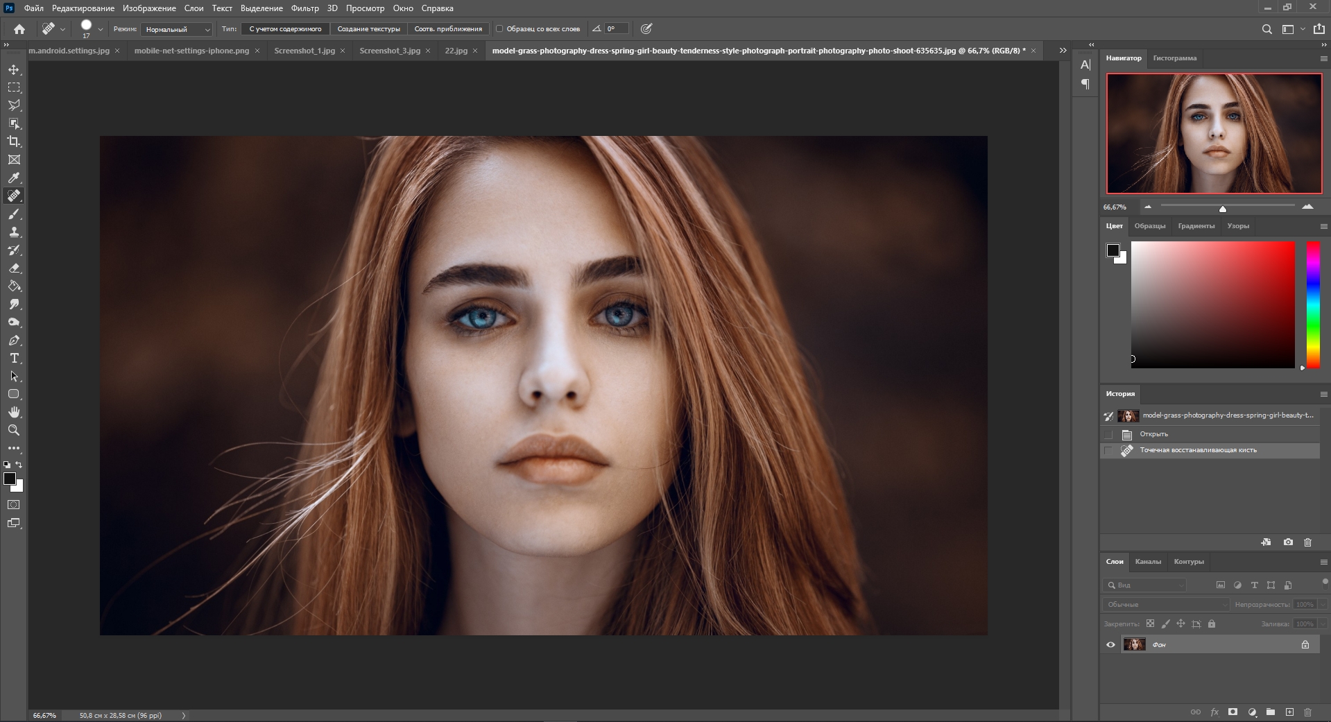 Adobe Photoshop показывает, как за секунды раскрасить черно-белые фото