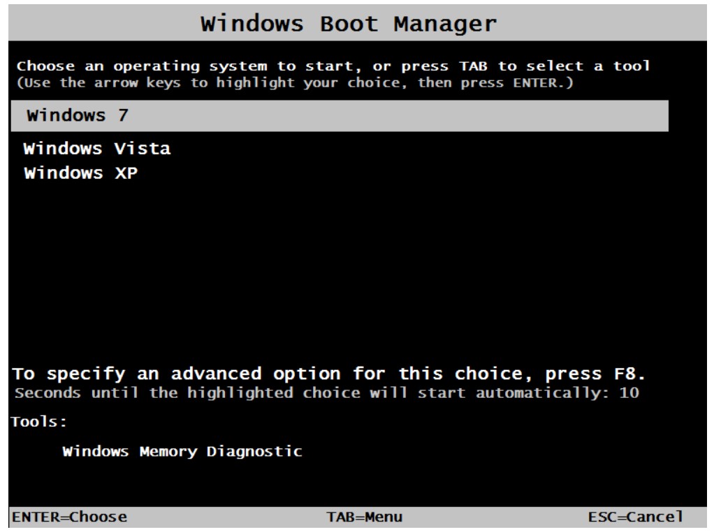 Windows boot manager что это значит