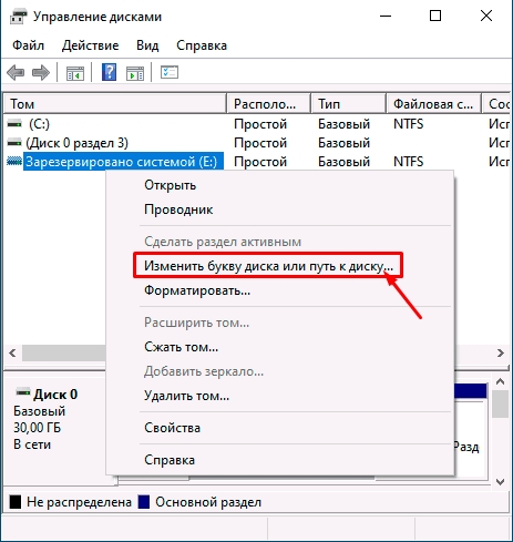 Управление скрытым разделом System Reserved в Windows