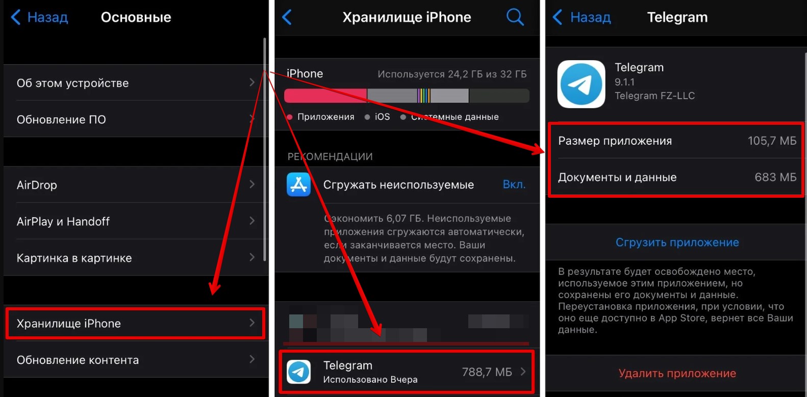 Как очистить Telegram на iPhone: пошаговая инструкция