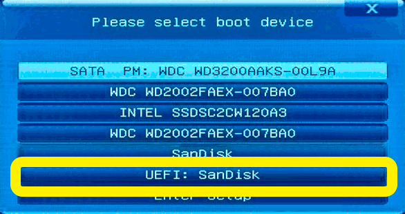 It can boot in UEFI mode only: решение ошибки