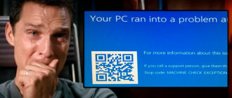 MACHINE_CHECK_EXCEPTION в Windows 10 и Windows 11