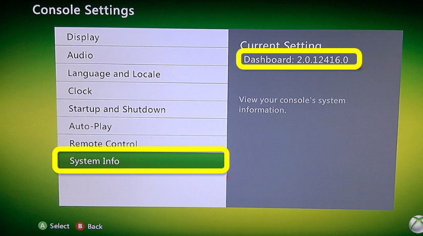 Как узнать какая прошивка на Xbox 360: решение