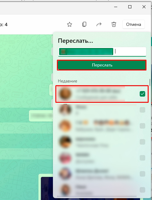 Как в WhatsApp переслать сообщение другому пользователю: ответ