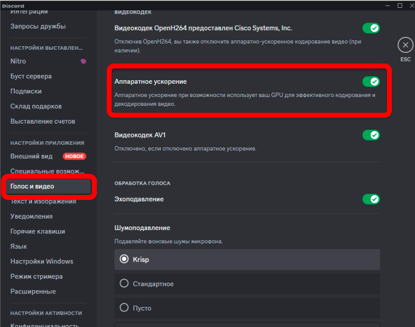 Как включить камеру в Discord, если она не работает