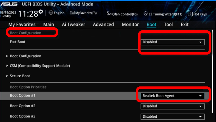 Realtek OpROM что это в BIOS (UEFI)?