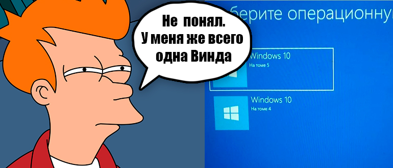 Выбор Windows при загрузке Windows 10 и 11