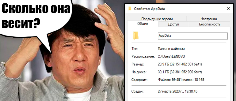 Очистка AppData в Windows 10 и 11