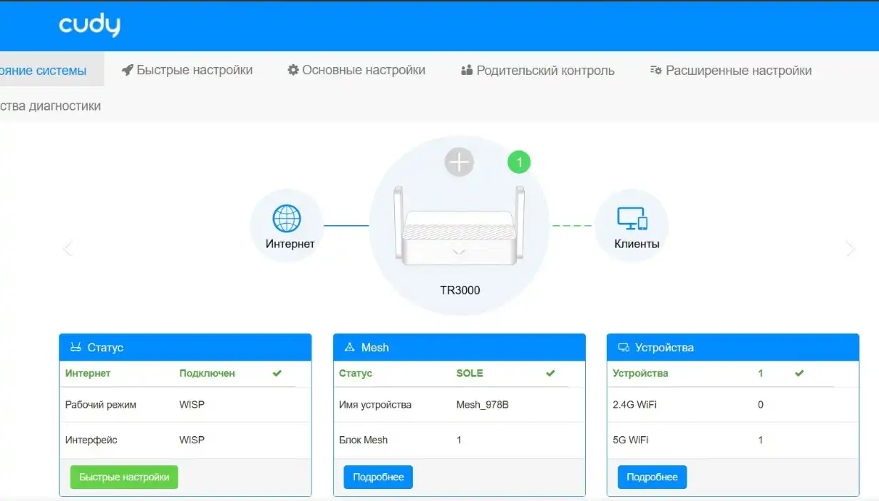 Как настроить Cudy TR3000: интернет, Wi-Fi и обзор