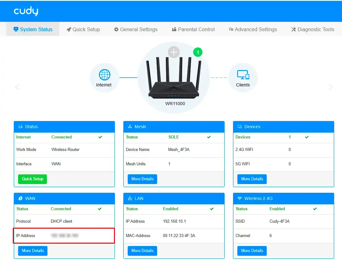 Переадресация портов на роутере Cudy: инструкция