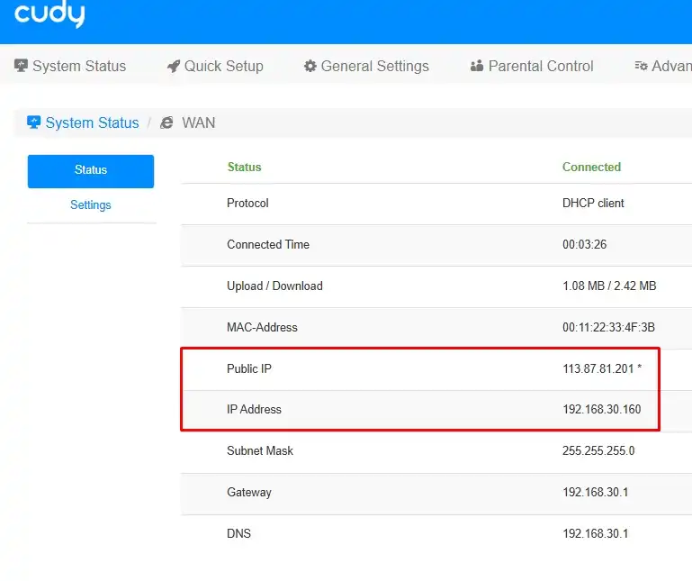 Переадресация портов на роутере Cudy: инструкция