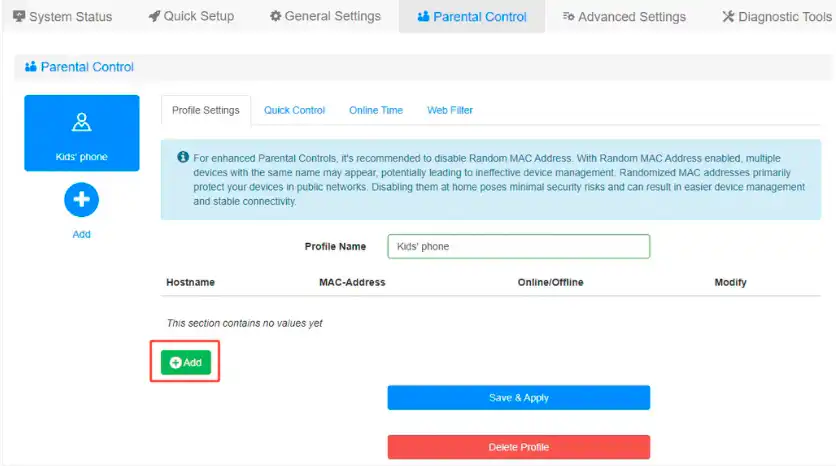 Как настроить родительский контроль на роутере Cudy?