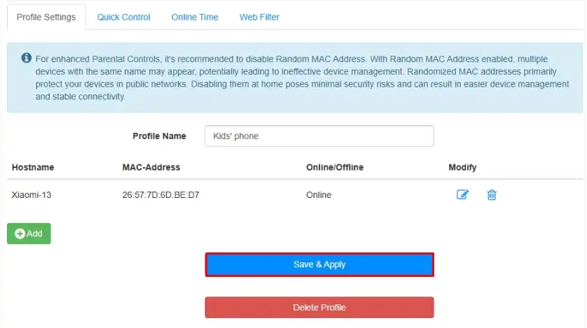 Как настроить родительский контроль на роутере Cudy?