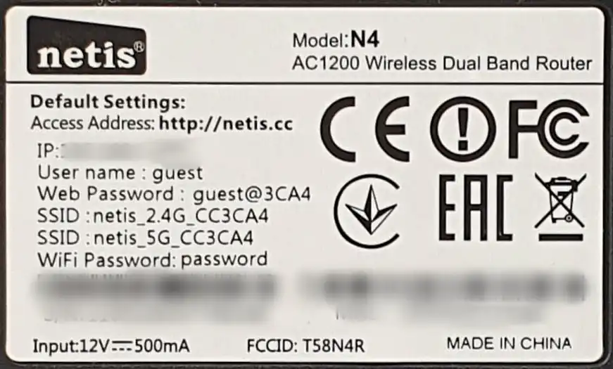 netis.cc – web-интерфейс настроек Netis роутера