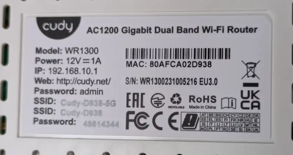 Cudy WR1300: как настроить интернета и Wi-Fi
