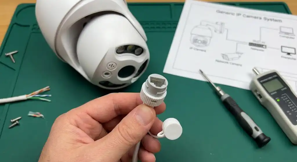 Как подключить камеру видеонаблюдения по кабелю (витой паре)