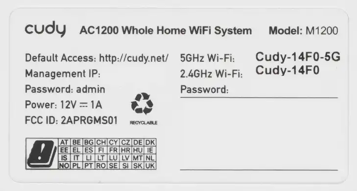 Как настроить MESH-комплект Cudy M1200: интернет и Wi-Fi