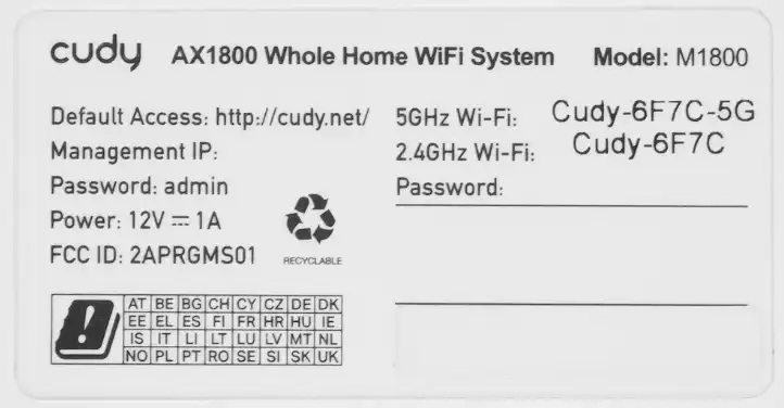 Как настроить MESH-комплект Cudy M1800: интернет и Wi-Fi