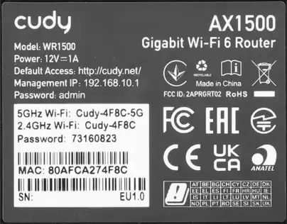 Как настроить роутер Cudy WR1500: интернет и Wi-Fi