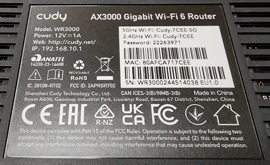 Настройка роутера Cudy WR3000: интернет и Wi-Fi