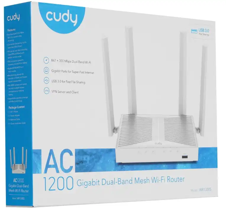 Настройка роутера Cudy WR1300S: интернет и Wi-Fi