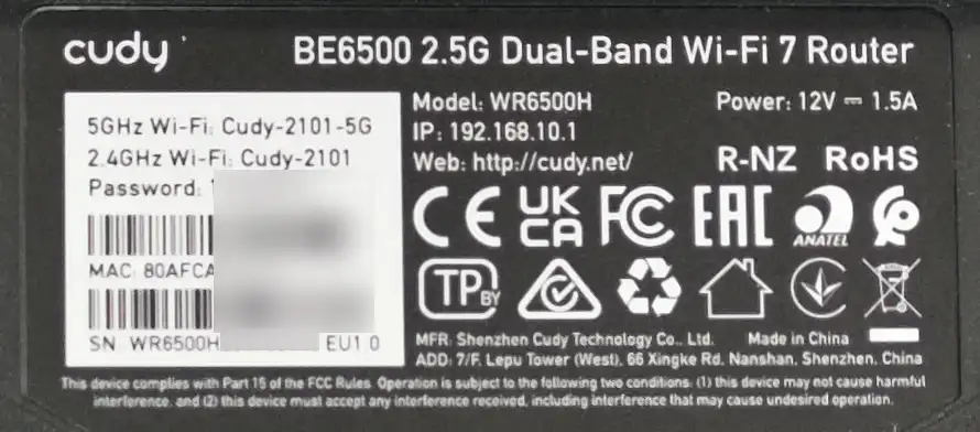 Как настроить роутер Cudy WR6500H: интернет и Wi-Fi