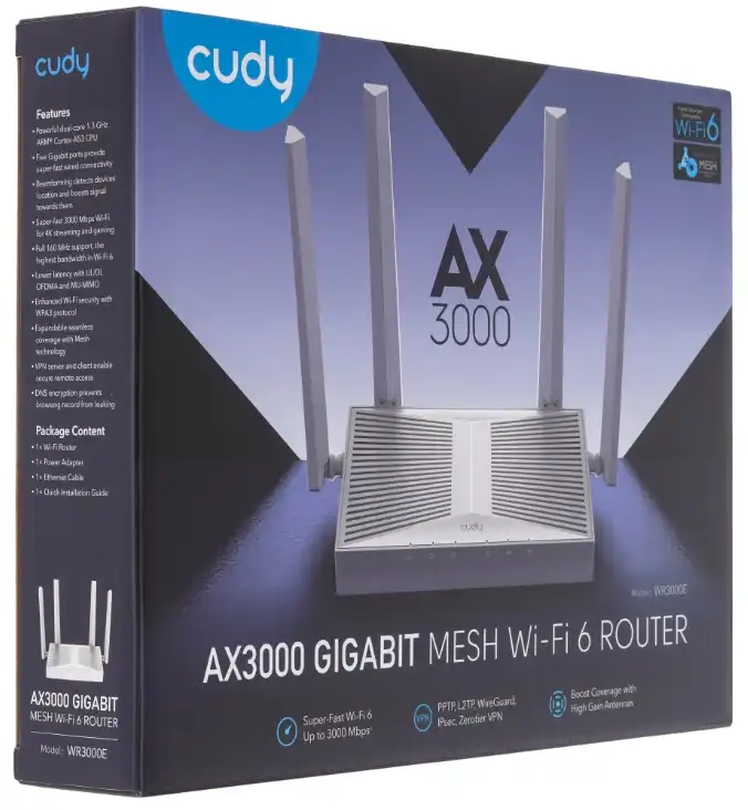 Настройка роутера Cudy WR3000E: интернет и Wi-Fi