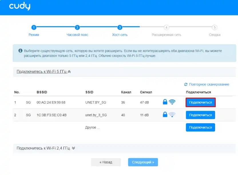 Роутер Cudy в режиме репитера, для расширения Wi-Fi сети